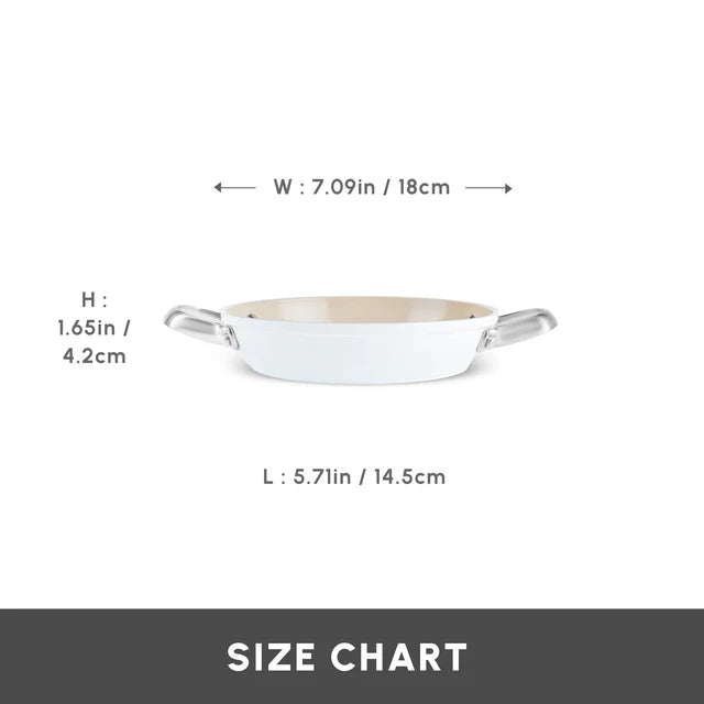 Karaca Swiss Crystal - Lage Pan – 18 cm – Inductie Geschikt – Antiaanbak – RVS Handgreep