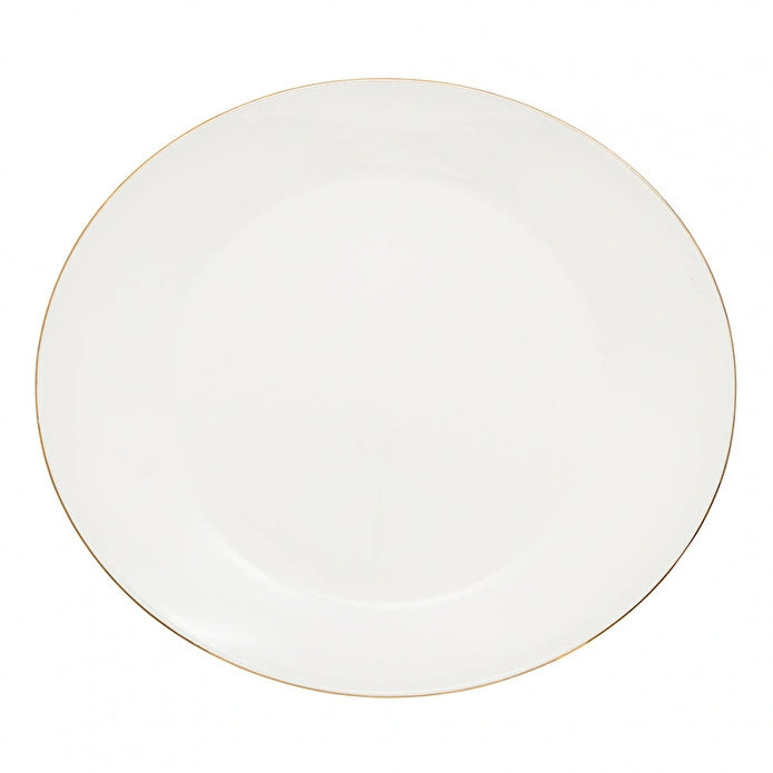Jumbo Moon Gold - Serviesset – 64-delig – 12 Personen – New Bone – Wit met Gouden Rand – Luxe Dinnerset – Incl. Schalen