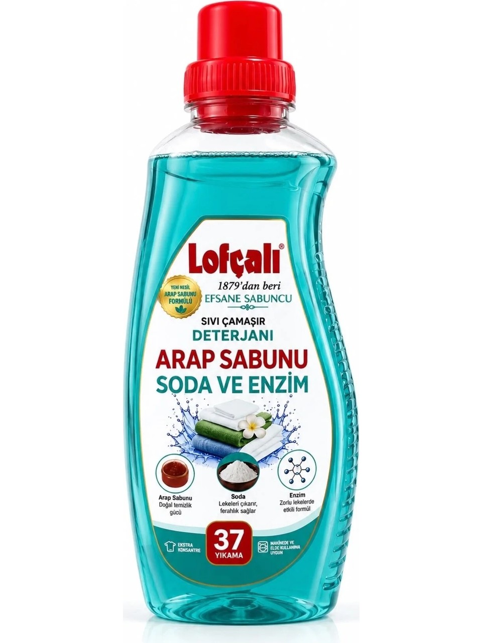 Lofcali - Vloeibaar Wasmiddel – Arap Sabunu met Soda & Enzymen – 38 Wasbeurten