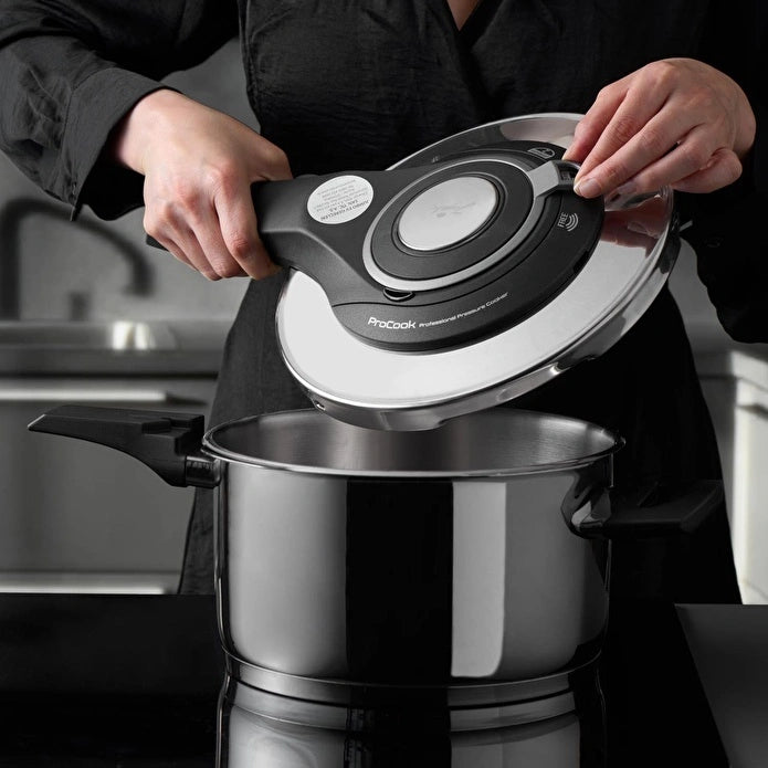 Jumbo Procook - Snelkookpannenset 4-delig – 4L & 6L – 18/10 RVS – Inclusief Glazen Deksel – Geschikt voor Inductie