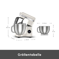 Karaca Mastermaid Chef Ultra Digitale - Keukenmachine – 7L – 2000W – 10 Snelheden – Zero Side Tech – Starlight