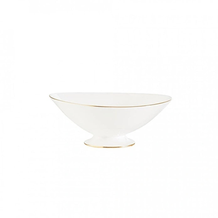 Jumbo Moon Gold - Serviesset – 64-delig – 12 Personen – New Bone – Wit met Gouden Rand – Luxe Dinnerset – Incl. Schalen