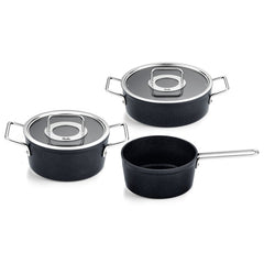 Fissler Adamant - Pannenset 3-Delig met Glazen Deksels - Inductie PFAS-vrij