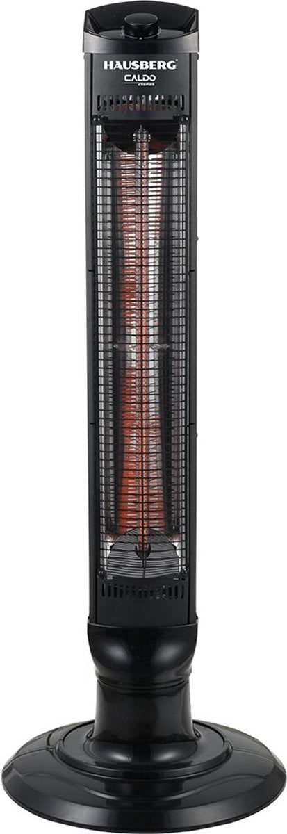 Hausberg HB-8561NG - Infrarood Warmtetoren – 1000W – Carbon Fiber – Oscillerend – 2 Warmtestanden – Zwart