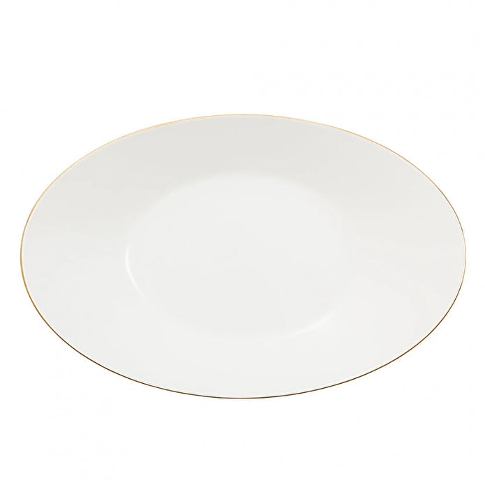 Jumbo Moon Gold - Serviesset – 64-delig – 12 Personen – New Bone – Wit met Gouden Rand – Luxe Dinnerset – Incl. Schalen