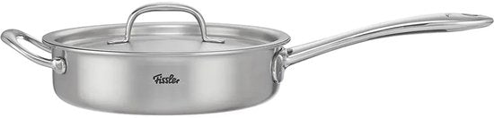 Fissler M5 Pro-Ply - Hapjespan 24 cm met Deksel – 3 Liter – 5-Laags RVS – Inductie