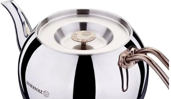Korkmaz Hanedan A222-01 - Turkse Theepot - Goud – 1,1L + 2,0L – Inductie