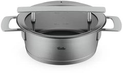 Fissler Phi Collection - Lage Kookpan met Downdraft Glasdeksel - 20 cm