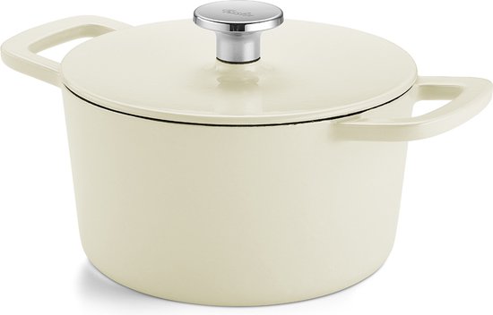 Fissler Moments - Kookpot - Gietijzer - Ivory White - 20cm
