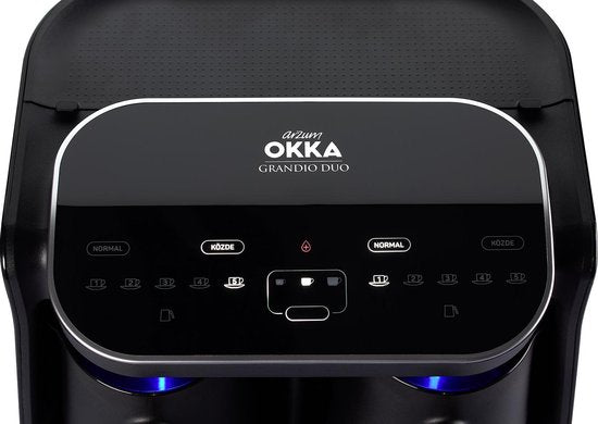 Arzum OKKA Grandio DUO Chrome - Turkse Koffiemachine - 10 kopjes - 1400 w