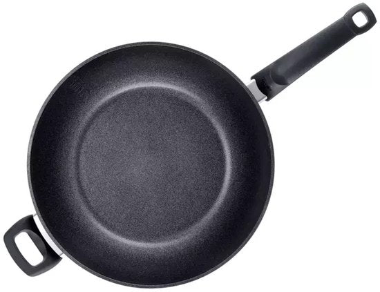 Fissler Adamant - Wokpan 26 cm – Inductie – Krasbestendige Antiaanbaklaag – Aluminium