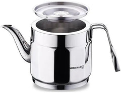 Korkmaz Nostaljia Maxi – Turkse Theepotset – 1,2 L + 2,2 L – 18/10 RVS – Zilver