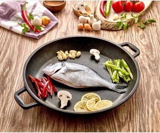 Polochef Iron – Gietijzeren Pan- 37.5 cm – Non-Stick