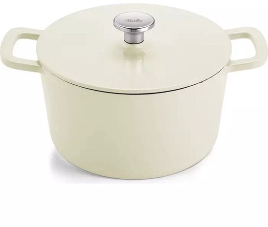 Fissler Moments - Gietijzeren Braadpan - Ivory White - 24cm