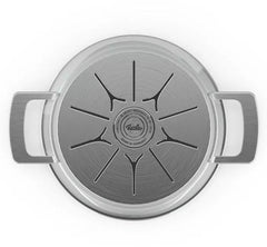 Fissler Phi Collection - Soeppan - 24 cm met Downdraft Glasdeksel - 6,5 L - Inductie