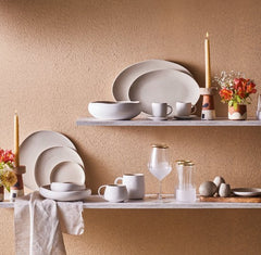 Karaca Earth Collection New Cupid – Zoutvaatje – 7 cm – Stoneware – Reactive Glaze – Beige/Wit