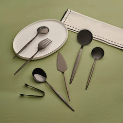 Karaca Orion Serviesset – 7-delig – Zwart – Moderne Tafelservies Set