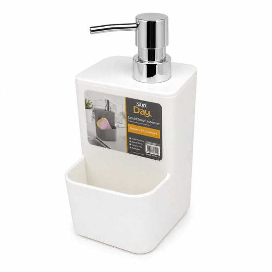 Sunplast SD-1115 - Zeepdispenser – Hervulbare Handzeep Dispenser voor Badkamer & Keuken – Wit