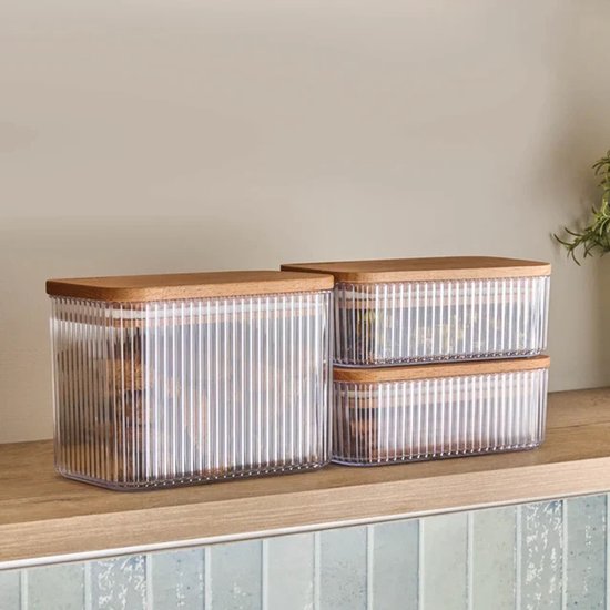 Karaca Massimo - Bewaarbakjes Set 3-delig – Transparant – BPA-vrij