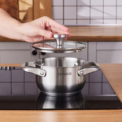 Karaca Elite Mini - Kookpot met Deksel – 14 cm – RVS – Inductie Geschikt