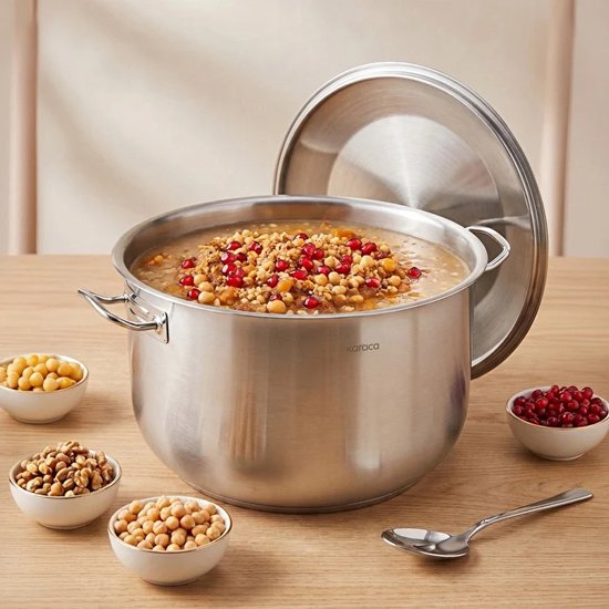 Karaca Nazen - XL Kookpan – 36 cm – 18/10 RVS – Inductie Geschikt
