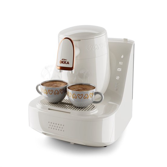 Arzum OKKA Elite - Turks Koffiezetapparaat OK0040-2600 - Wit/Koper - 2 kopjes