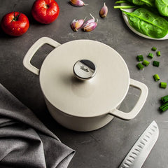 Fissler Moments - Kookpot - Gietijzer - Ivory White - 20cm