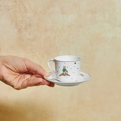Karaca Little Prince - Espresso & Turkse Koffiekopjes met Schotels – 12-delig – 6 Personen – 80 ml