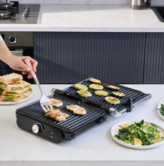 Homend Grilliant 1366H - Contactgrill & Tosti Apparaat – 2000W – Uitneembare Grillplaten – RVS