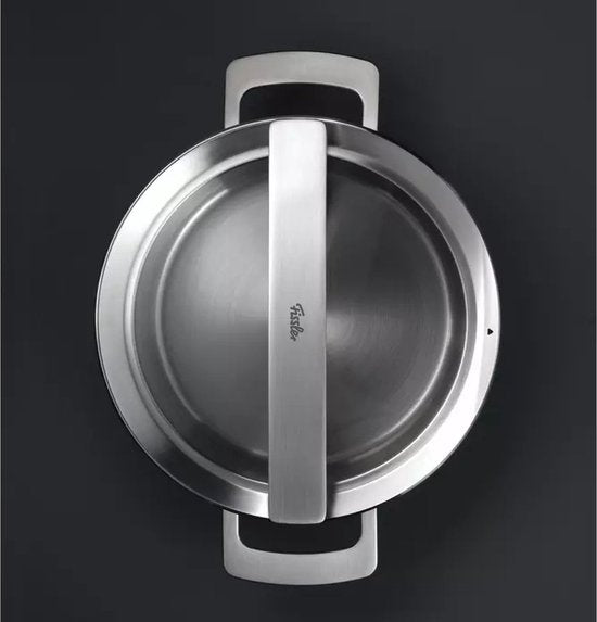 Fissler Phi Collection - Lage Kookpan met Downdraft Glasdeksel - 20 cm