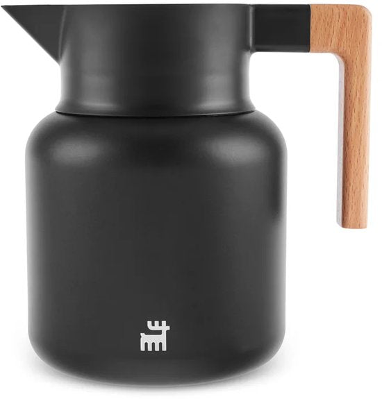 Karaca Corelock - RVS Thermoskan 1,6 Liter – Dubbelwandige Thermosfles - Zwart
