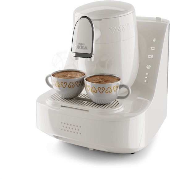 Arzum OKKA Elite - Turks Koffiezetapparaat – Wit/Chroom – 2 Kopjes – Volautomatisch – 710W - OK0040-05