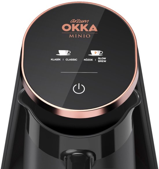 Arzum OKKA New Minio Jet - 2 Turks Koffiezetapparaat – Zwart/Koper – 1-4 Kopjes – 400W - OK0050-04