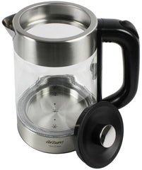 Arzum Tea Clock AR3154-0600 - Elektrische Theepot – 1,7 + 1,0 Liter – 2200W – 360° Draaibare Basis