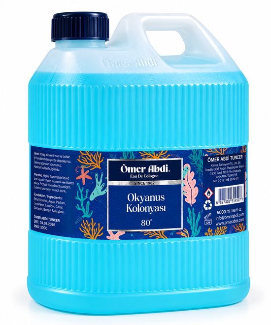 Omer Abdi Tuncer - Okyanus Cologne - Ocean Kolonya - Eau de Cologne - 5 Liter - Aftershave