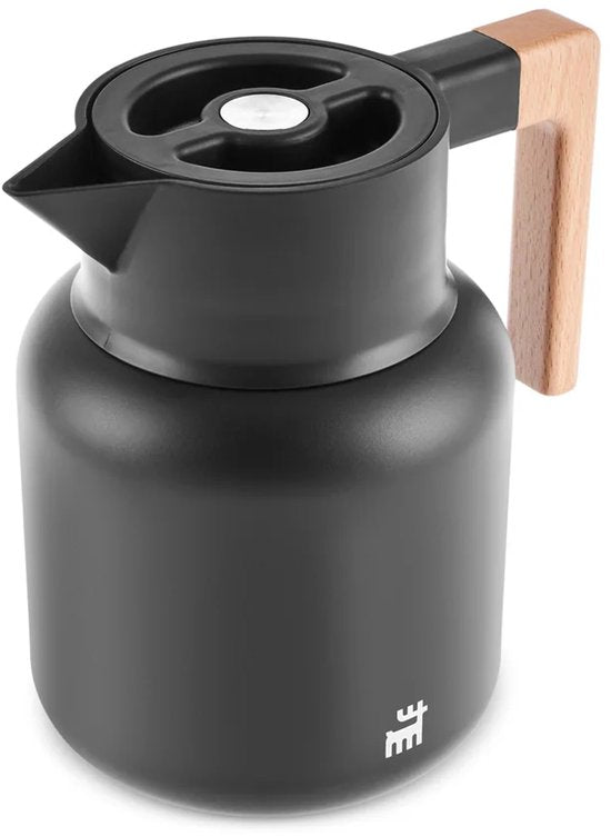 Karaca Corelock - RVS Thermoskan 1,6 Liter – Dubbelwandige Thermosfles - Zwart