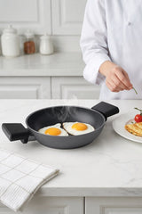 PoloChef VSS-120 - Vista Sahan 20 cm – Keramische Koekenpan – Inductie Geschikt – Antiaanbaklaag – Crème – Aluminium