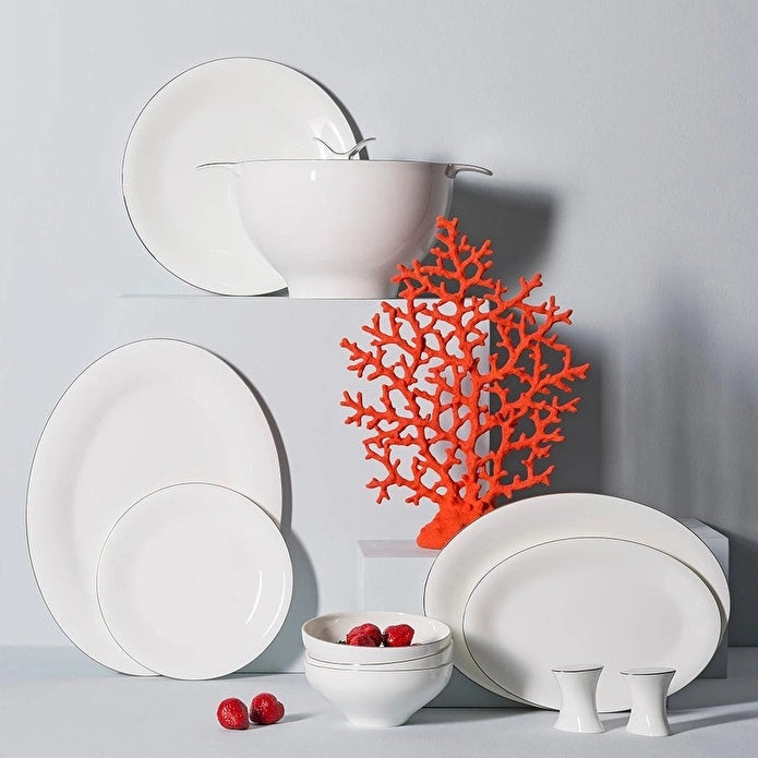 Jumbo Silva - Serviesset – 61-delig – 12 Personen – New Bone – Wit – Luxe Dinnerset – Incl. Soepterrine & Schalen