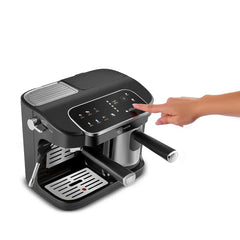 Karaca Hatir Perfetto - Espresso- en Turkse Koffiemachine INOX – 20 Bar – 1900W – Melkopschuimer – 1.8L Waterreservoir