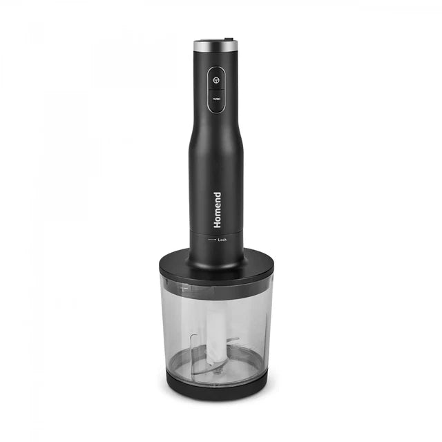 Homend Artfood 1925H - Staafmixer Set Zwart – 800W – Hakmolen 500 ml – Mixbeker 1000 ml – Garde & Aardappelstamper