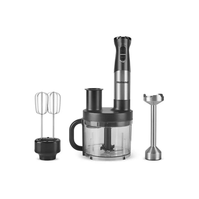 Homend Functionall 2848EU - Keukenmachine 1500W – 1 Liter – 4 RVS Messen – Vaatwasserbestendig – RVS
