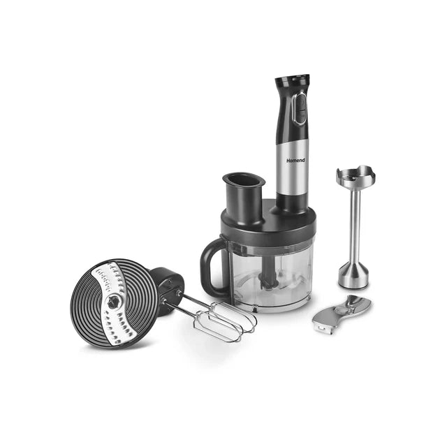 Homend Functionall 2848EU - Keukenmachine 1500W – 1 Liter – 4 RVS Messen – Vaatwasserbestendig – RVS