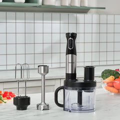 Homend Functionall 2848EU - Keukenmachine 1500W – 1 Liter – 4 RVS Messen – Vaatwasserbestendig – RVS
