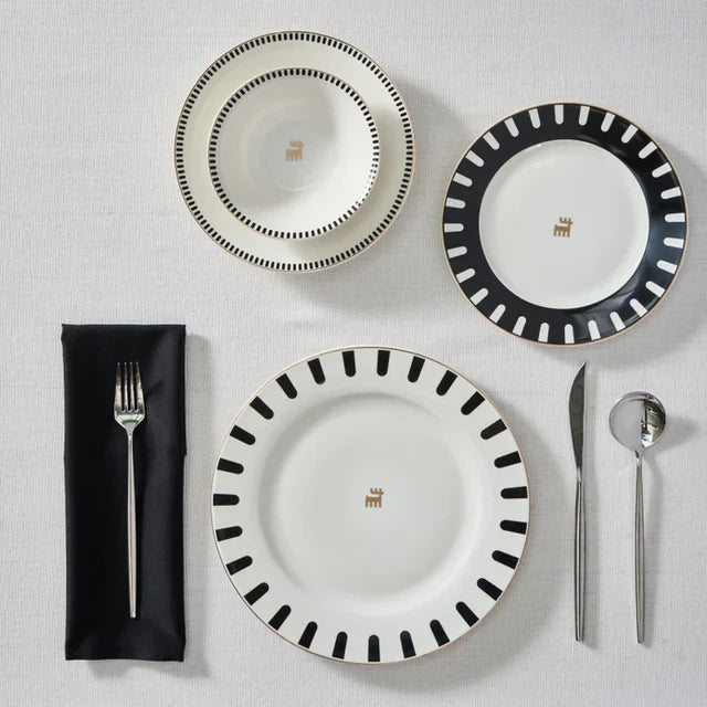Karaca Elegance Collectie Kore - New Bone Serviesset – 24-Delig – 6 Personen – Luxe Servies