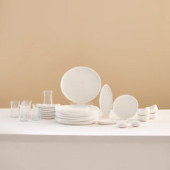 Karaca Olla - New Bone 28-Delige Serveerset – 6 Personen – Wit – Luxe Serviesset