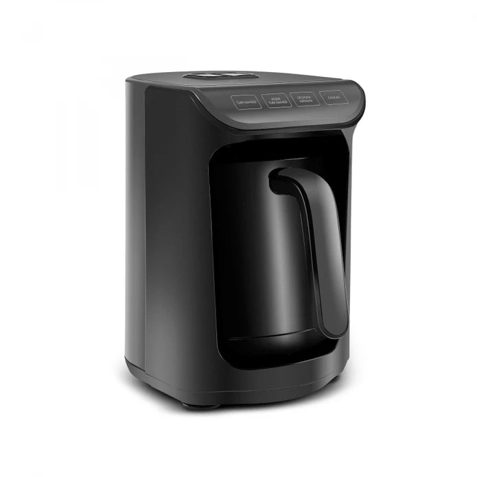 Karaca Hatir Hüp Shiny Black – Volledig Automatisch Turks Koffiezetapparaat – 535W – 5 Kops – Antiaanbaklaag – Overkookbeveiliging – Geluidswaarschuwing