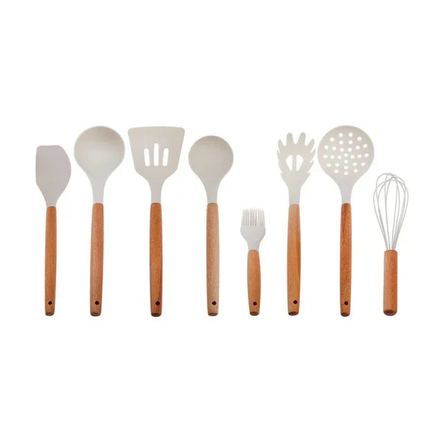 Karaca Burby – 14-delige Messen en Keukengerei Set – Creme