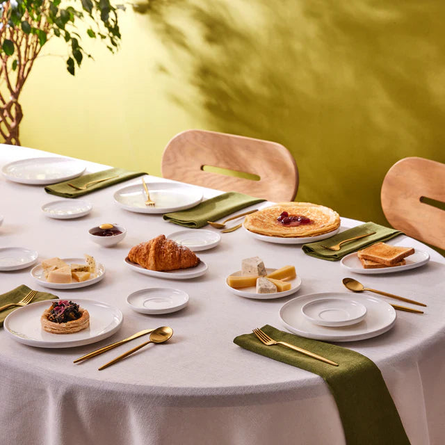 Karaca Stream Pure Cordelia - 26-Delige Porseleinen Serviesset voor 6 Personen – Wit – Modern Dinerservies van Porselein