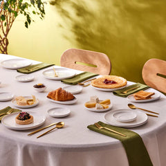Karaca Stream Pure Cordelia - 26-Delige Porseleinen Serviesset voor 6 Personen – Wit – Modern Dinerservies van Porselein