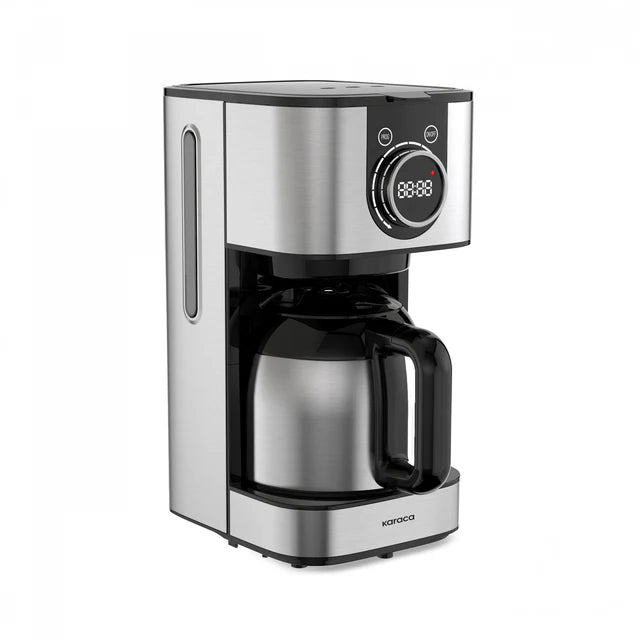 Karaca Series 2303 Steel - Filter Koffiemachine – 1.2L – 12 Kopjes – Thermoskan – Timer – 900W – RVS